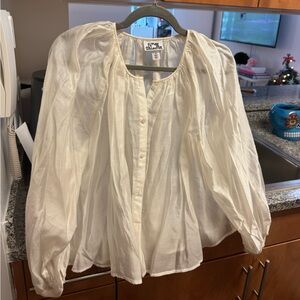 Elegant Cream Blouse by Future Collective